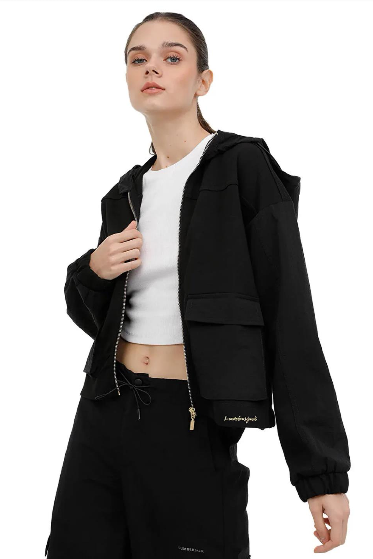 LUMBERJACK WL MABEL 18ES120 PR KAPSONLU FERMUARLI SWEAT