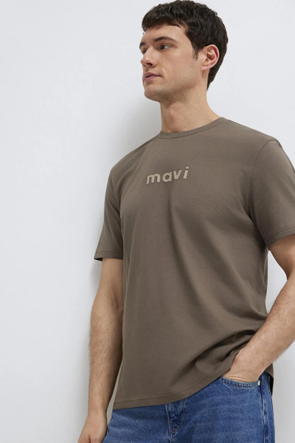 MAVI M0612732-70142-83866 MAVI BASKILI KISA KOL TSHIRT
