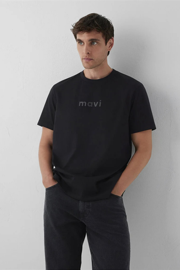 MAVI M0612732-70142-83866 MAVI BASKILI KISA KOL TSHIRT