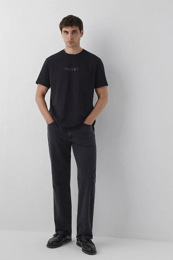 MAVI M0612732-70142-83866 MAVI BASKILI KISA KOL TSHIRT