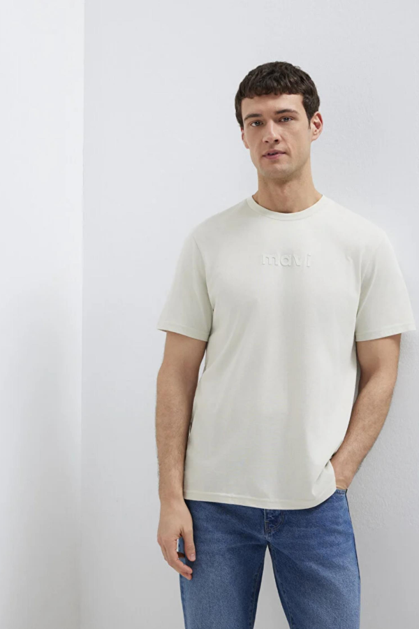MAVI M0612732-70142-83866 MAVI BASKILI KISA KOL TSHIRT