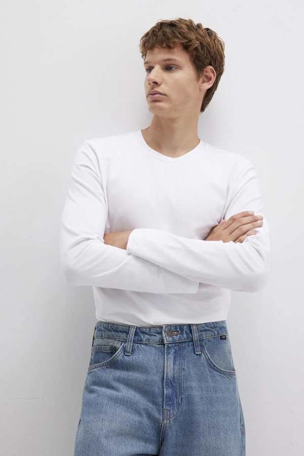 MAVI M062477 BASIC UZUN KOL PENYE TSHIRT