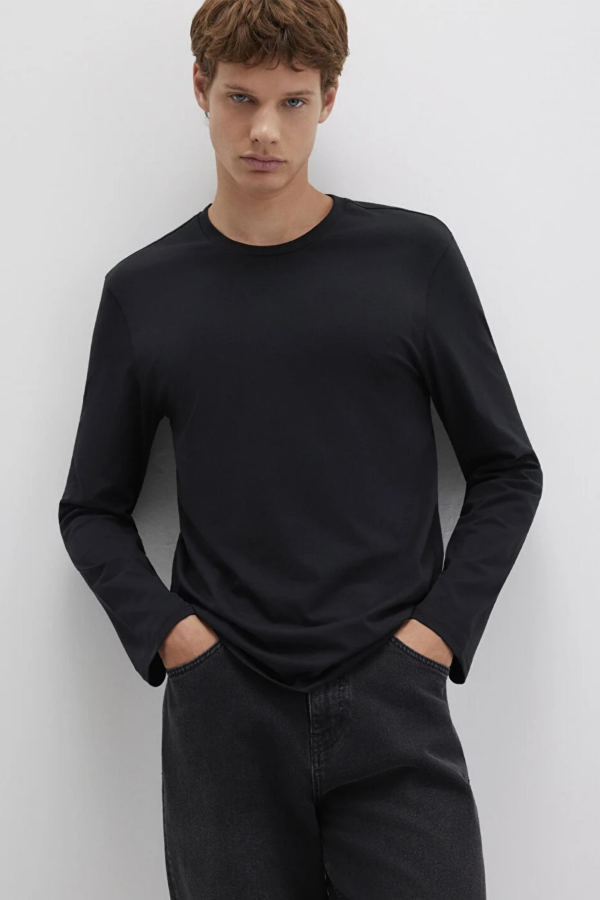 MAVI M062477 BASIC UZUN KOL PENYE TSHIRT