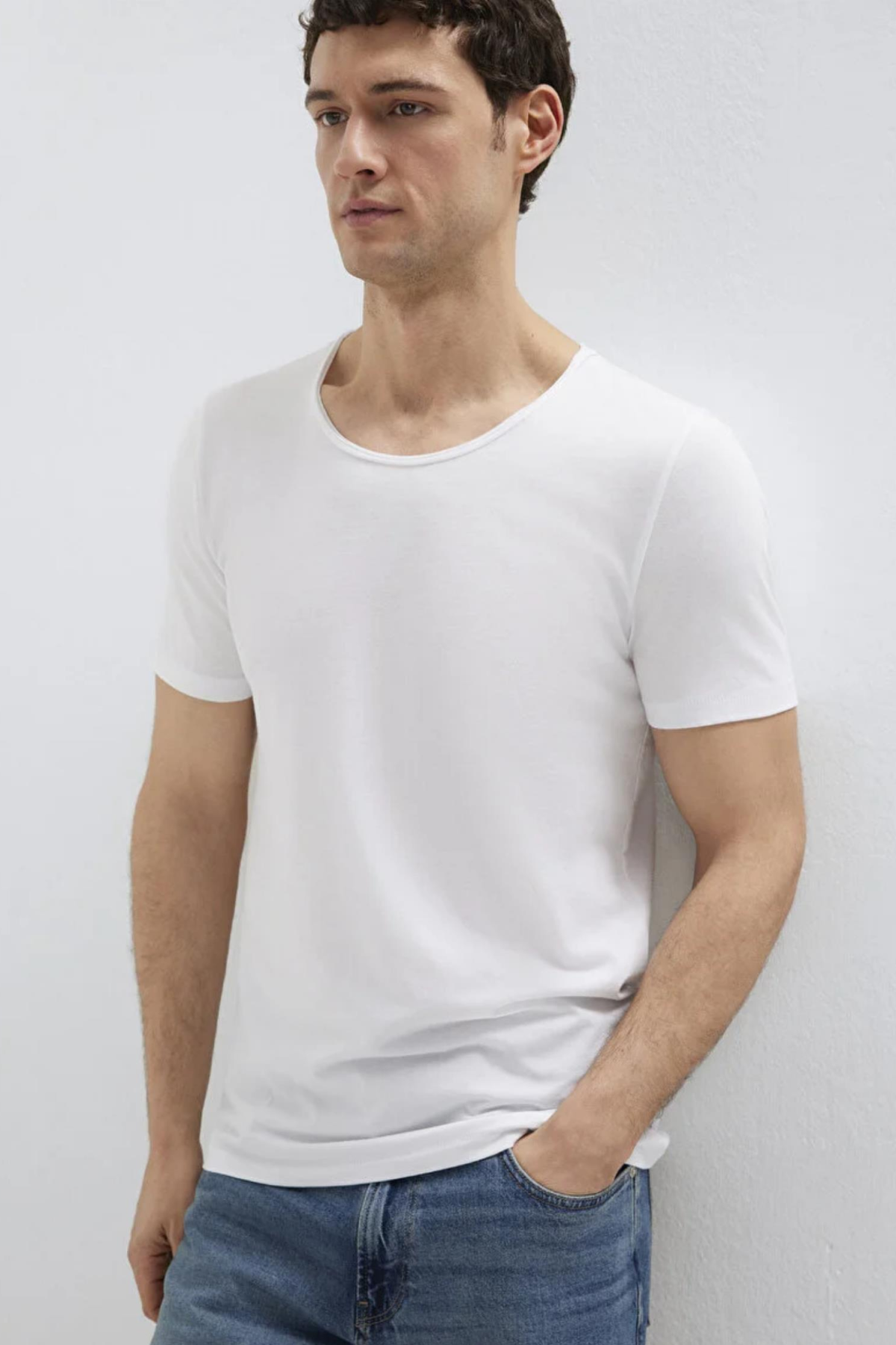 MAVI M064019 ACIK YAKA  KISA KOL ERKEK  TSHIRT