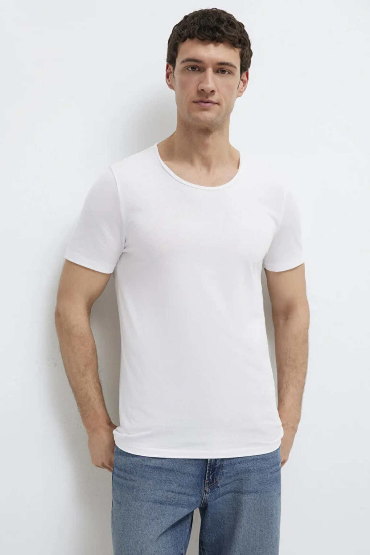 MAVI M064019 ACIK YAKA  KISA KOL ERKEK  TSHIRT