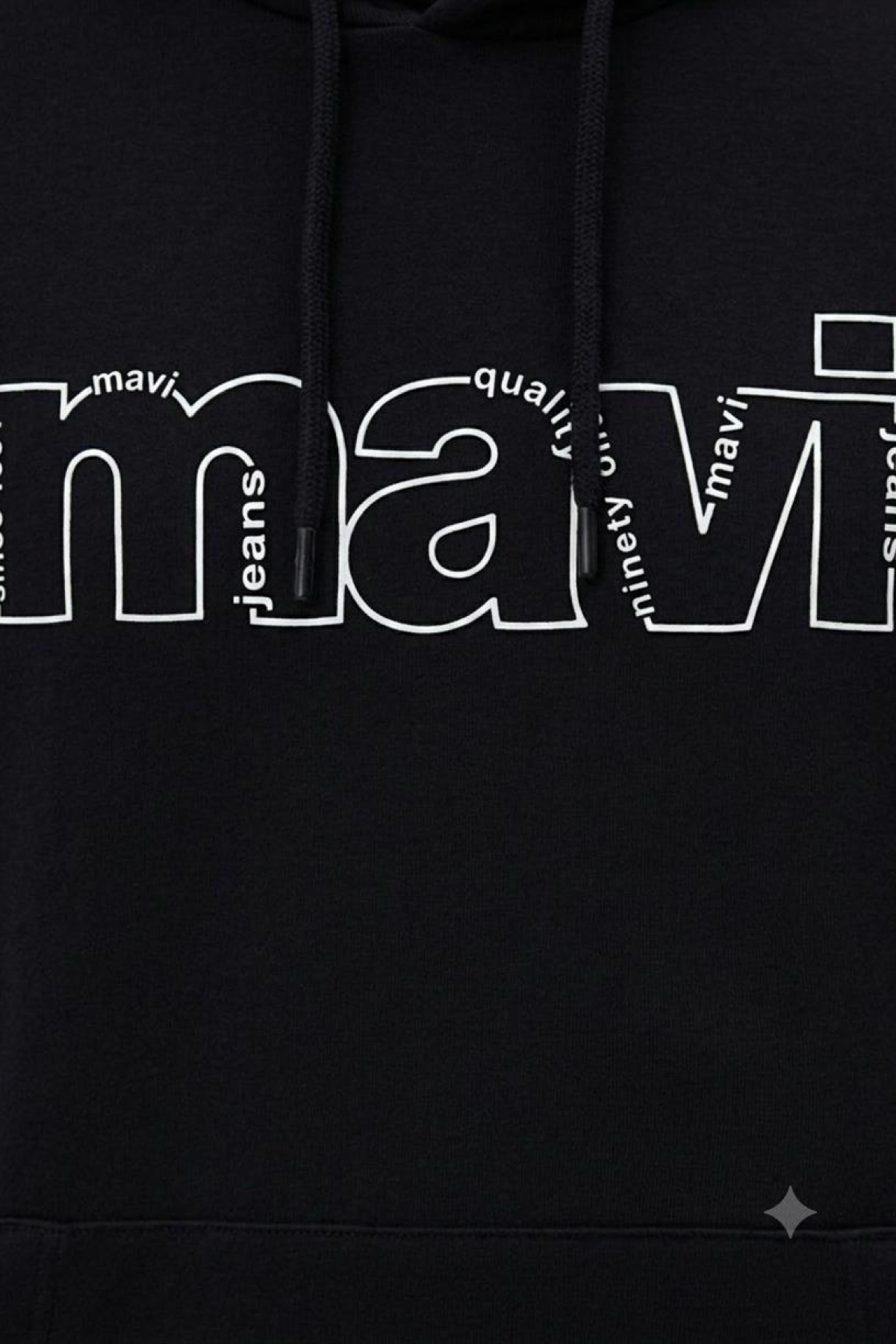 MAVI M0S10196 MAVI YAZILI KAPUSONLU SWEATSHIRT