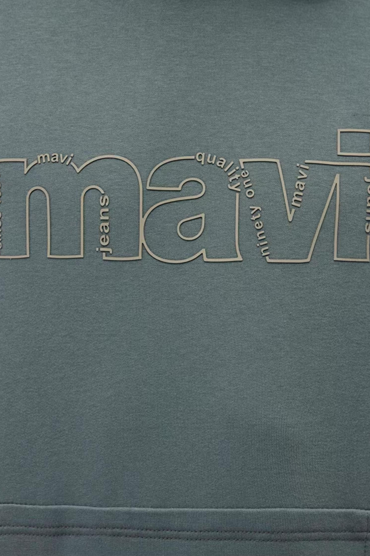 MAVI M0S10196 MAVI YAZILI KAPUSONLU SWEATSHIRT