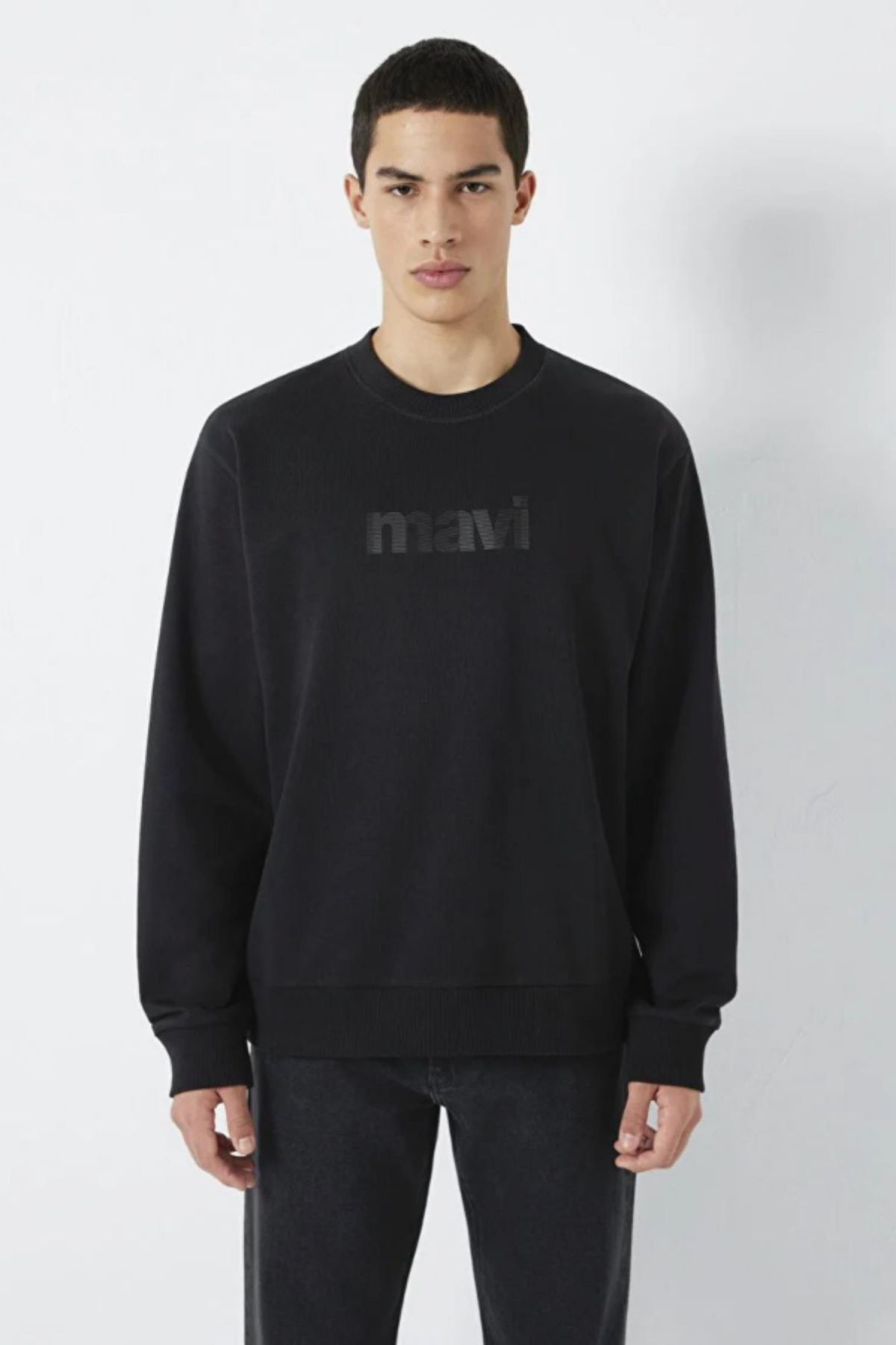 MAVI M0S10551-900 MAVİ BİSİKLET YAKA SWEATSHIRT