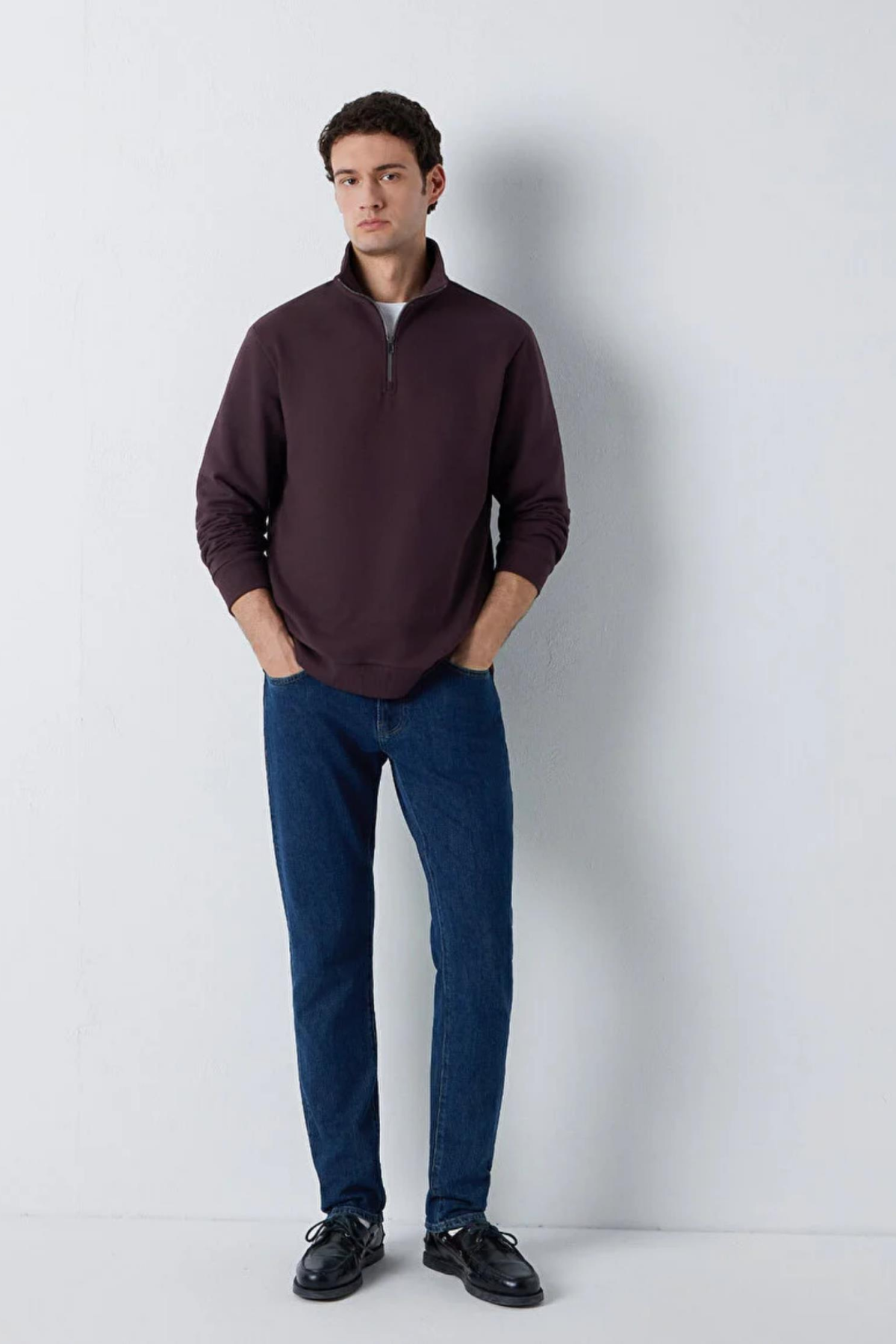 MAVI M0S20027 YARIM FERMUARLI ERKEK SWEATSHIRT