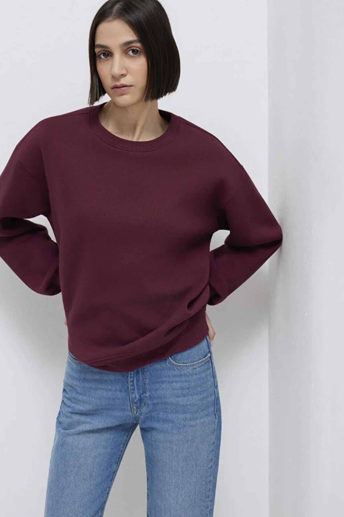 MAVI M1610198 BISIKLET YAKA KADIN SWEATSHIRT