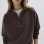 MAVI M1S10533 LOGO BASKIILI YARIM FERMUARLI KADIN SWEATSHIRT