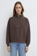 MAVI M1S10533 LOGO BASKIILI YARIM FERMUARLI KADIN SWEATSHIRT
