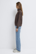 MAVI M1S10533 LOGO BASKIILI YARIM FERMUARLI KADIN SWEATSHIRT