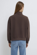 MAVI M1S10533 LOGO BASKIILI YARIM FERMUARLI KADIN SWEATSHIRT
