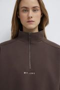 MAVI M1S10533 LOGO BASKIILI YARIM FERMUARLI KADIN SWEATSHIRT