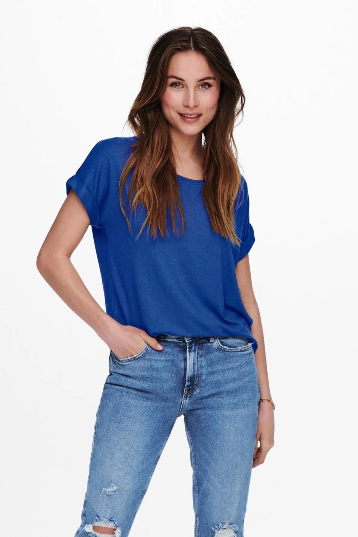 ONLY 15106662 ACIK YAKA KOL KATLAMALI KISA KOL TSHIRT ONLY 15106662 ACIK YAKA KOL KATLAMALI KISA KOL TSHIRT