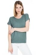 ONLY 15106662 ACIK YAKA KOL KATLAMALI KISA KOL TSHIRT ONLY 15106662 ACIK YAKA KOL KATLAMALI KISA KOL TSHIRT