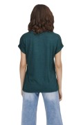 ONLY 15106662 ACIK YAKA KOL KATLAMALI KISA KOL TSHIRT