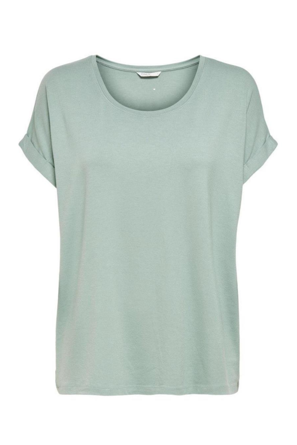 ONLY 15106662 ACIK YAKA KOL KATLAMALI KISA KOL TSHIRT