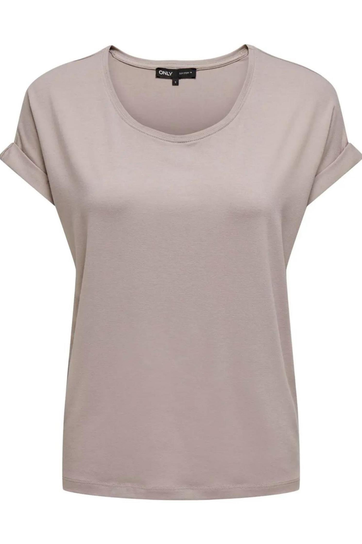 ONLY 15106662 ACIK YAKA KOL KATLAMALI KISA KOL TSHIRT
