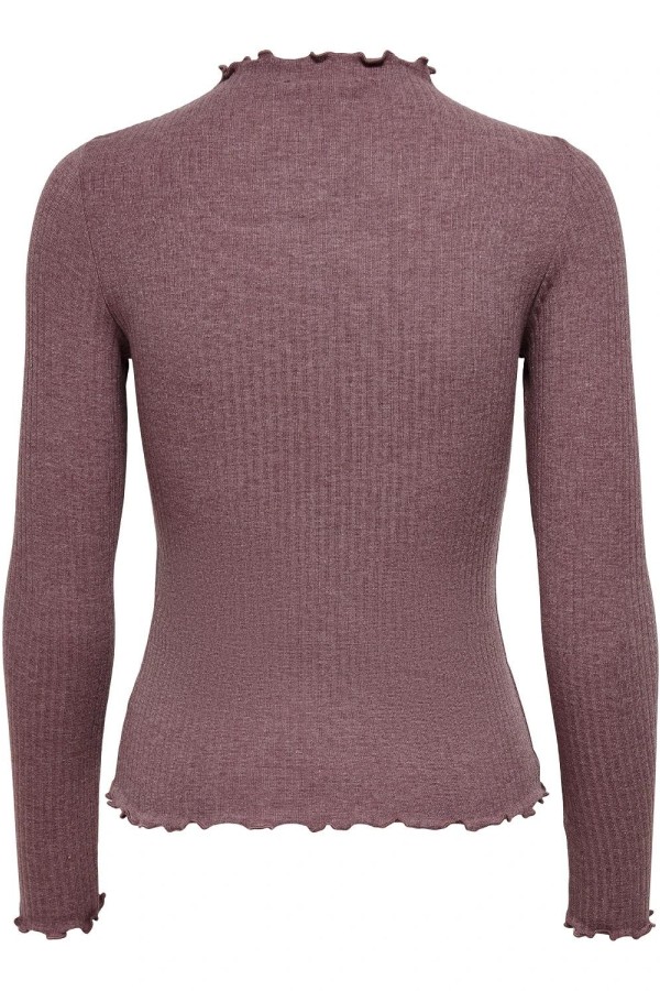 ONLY 15180040  YUVARLAK YAKA UZUN KOL KENDINDEN CIZGILI