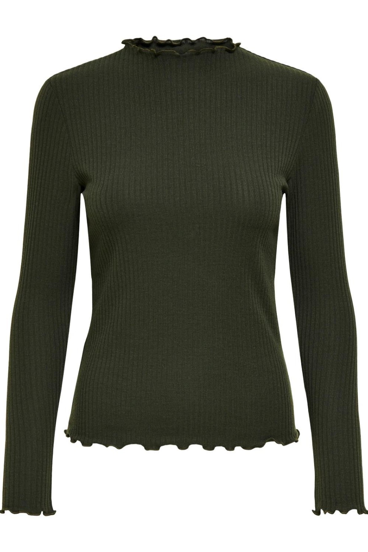 ONLY 15180040  YUVARLAK YAKA UZUN KOL KENDINDEN CIZGILI