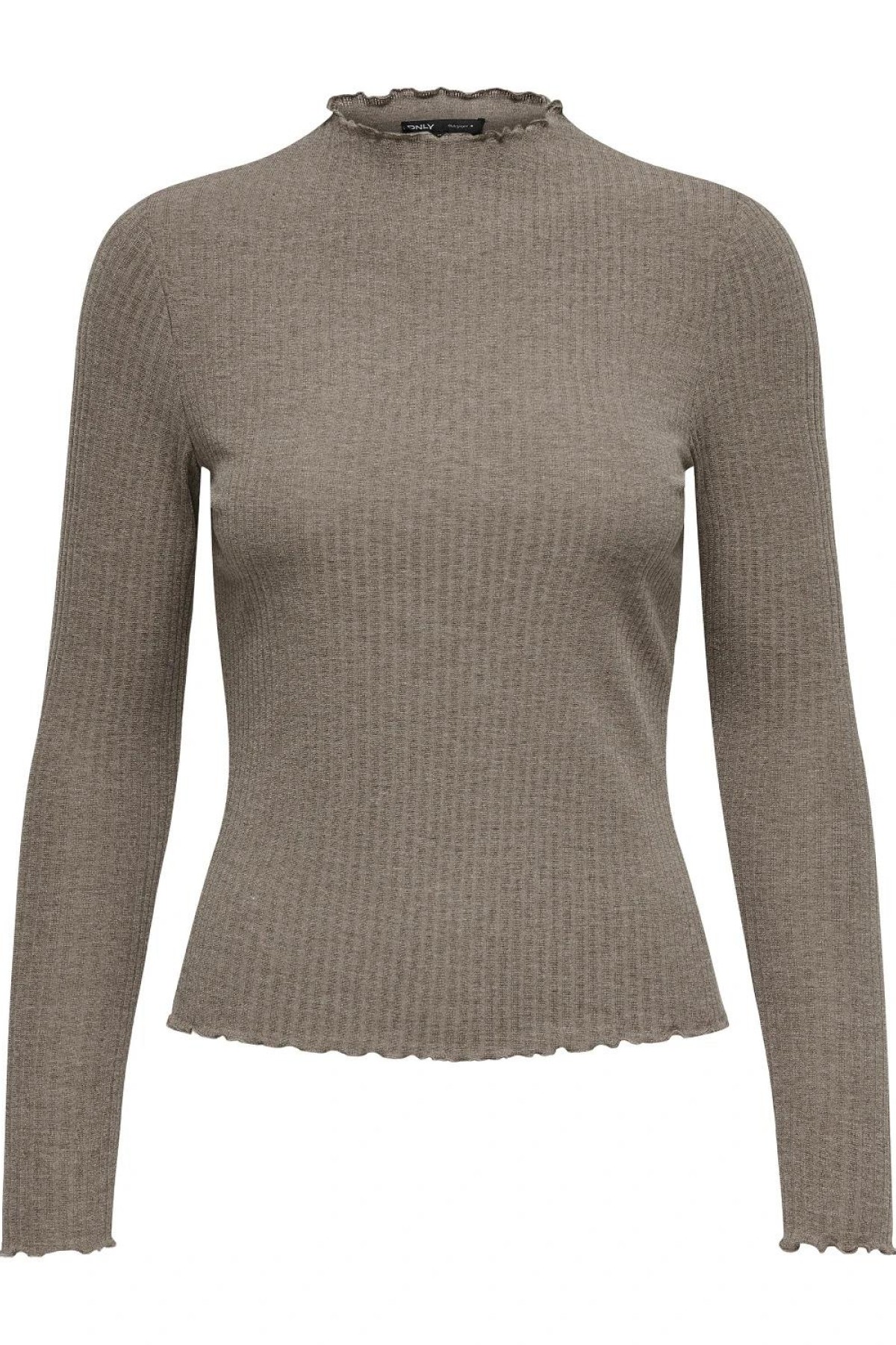 ONLY 15180040  YUVARLAK YAKA UZUN KOL KENDINDEN CIZGILI