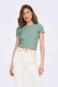 ONLY 15201206 KISA KOL FIRFIRLI KENDINDEN CIZGILI TSHIRT