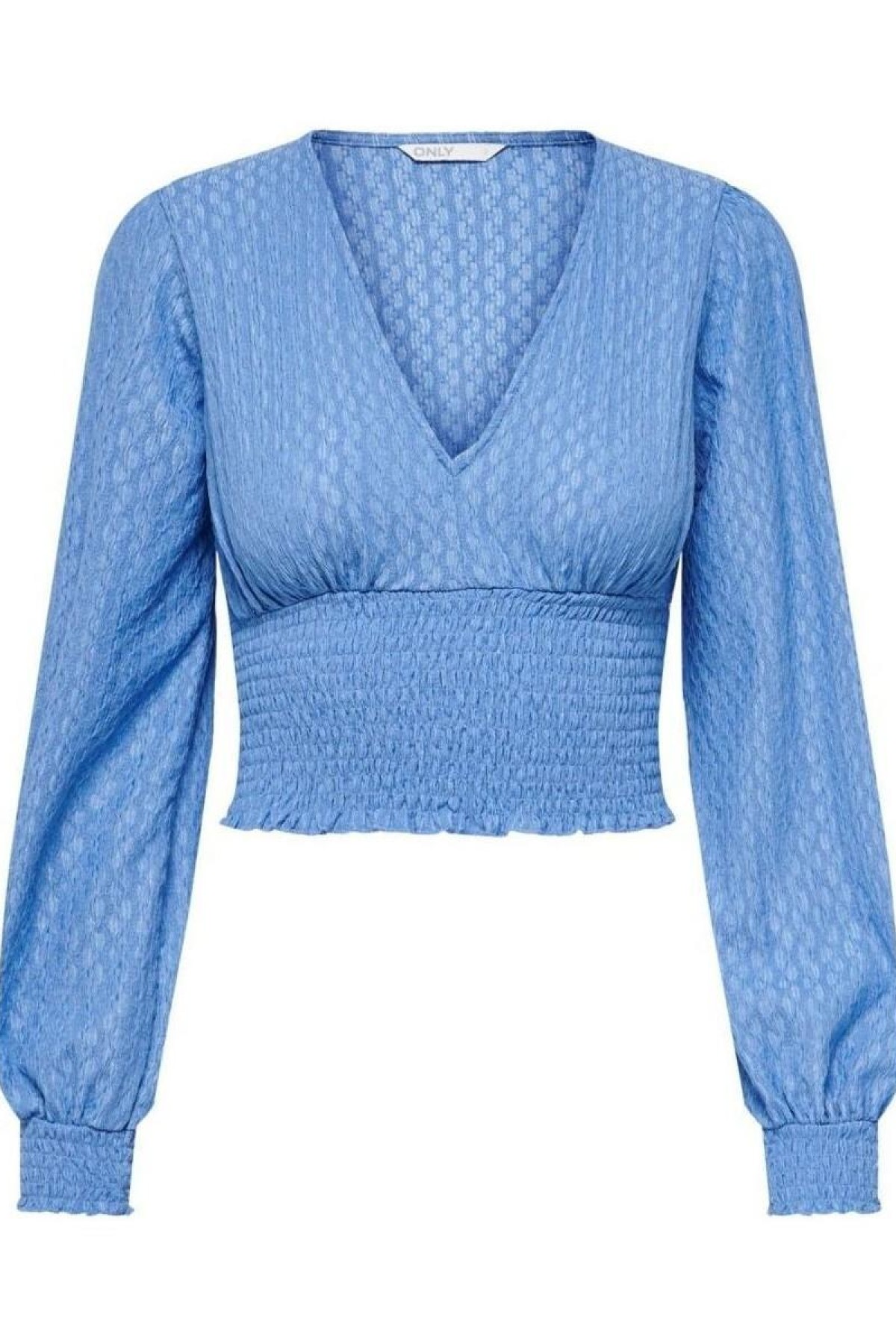ONLY 15265455 V YAKA BEL LASTIKLI UZUN KOL KOL UCLARI LASTIKLI BLUZ
