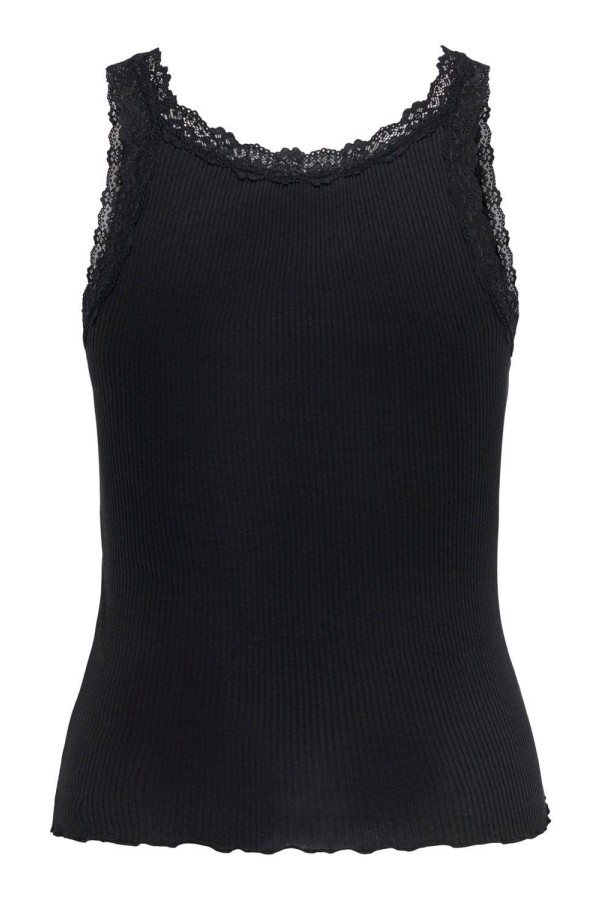 ONLY 15292057 PIGALE KENDINDEN CIZGILI DANTEL ASKI DETAYLI TSH