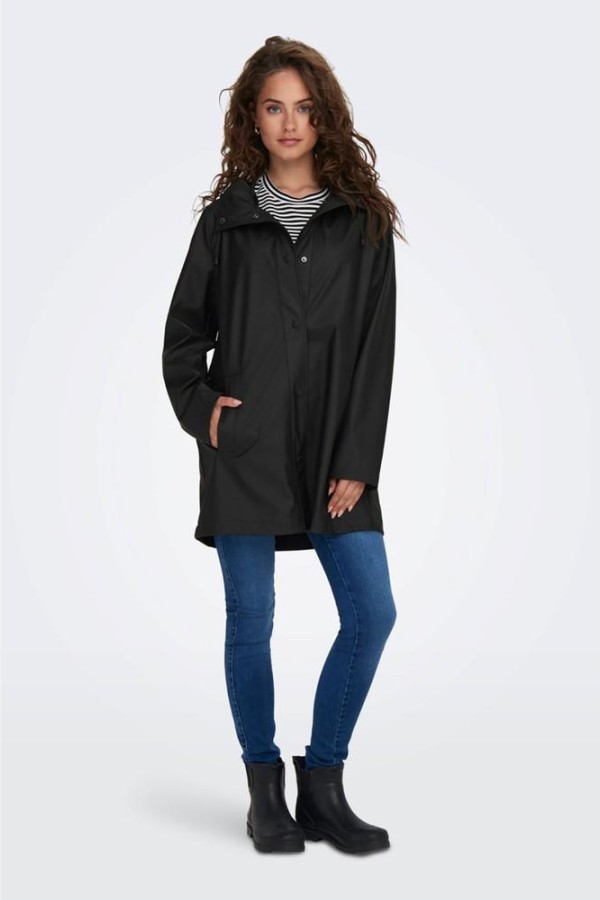 ONLY 15304784 CITCITLI KAPUSONLU YAGMURLUK MONT