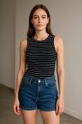 ONLY SİMLI TRIL TRIL KUMAS KOLSUZ YUVARLAK YAKA BODY ONLY SİMLI TRIL TRIL KUMAS KOLSUZ YUVARLAK YAKA BODY