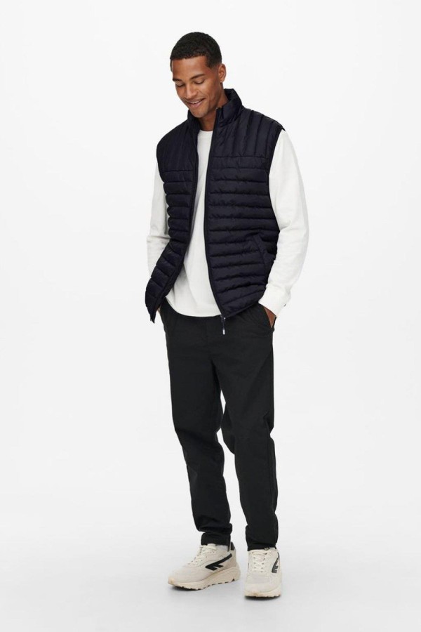 ONLY & SONS 22015123 HAKIM YAKA 2 CEP ONDEN FERMUARLI YELEK