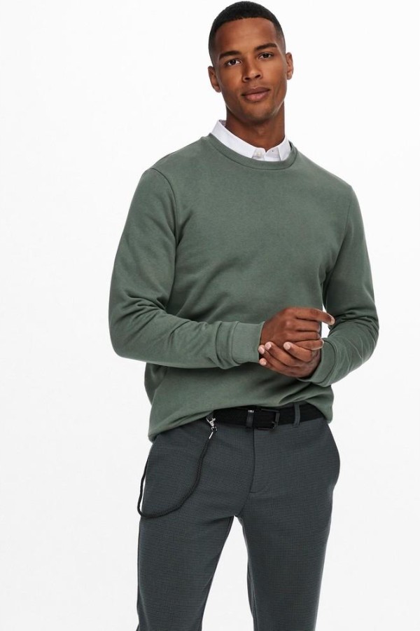 ONLY & SONS 22018683 BASIC 0 YAKA UZUN KOL SWEAT