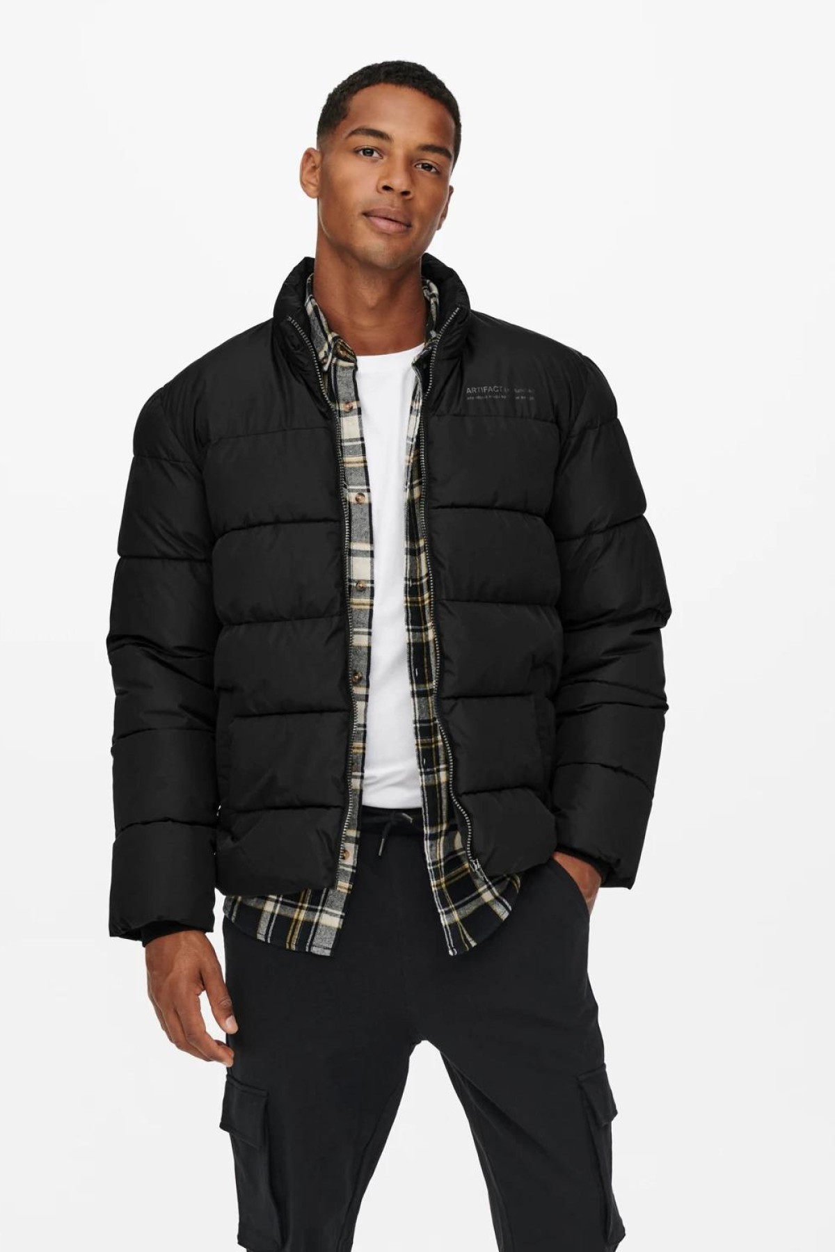 ONLY&SONS 22019345 ICI DOLGULU DIK YAKA  MONT