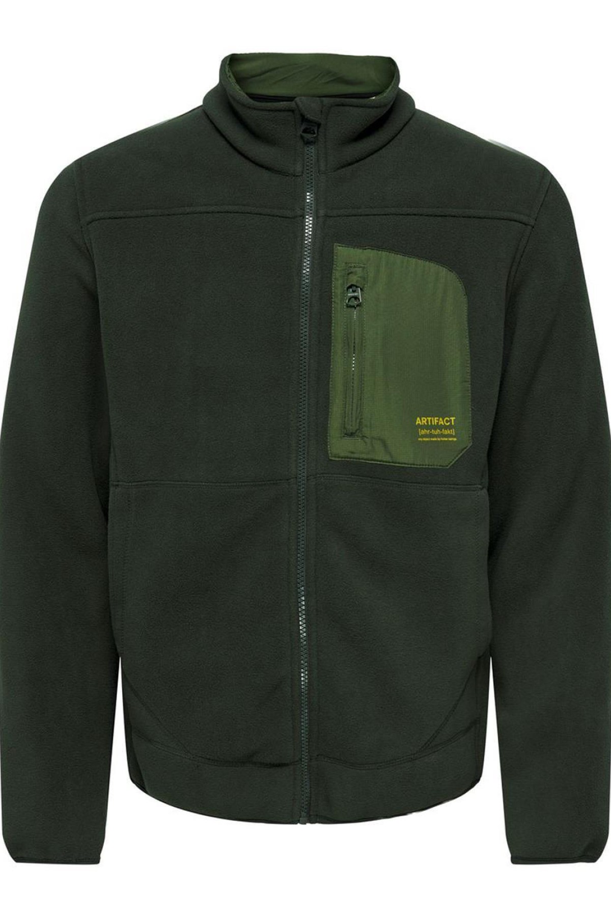 ONLY&SONS 22019350 GOGUS CEP USTU ARTIFACT YAZI BALIKCI YAKA 3 CEP ONDEN FERMUARLI SWEAT