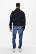 ONLY&SONS 22019350 GOGUS CEP USTU ARTIFACT YAZI BALIKCI YAKA 3 CEP ONDEN FERMUARLI SWEAT