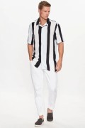 ONLY & SONS 22026100 KALIN CIZGILI  KISA KOL GOMLEK