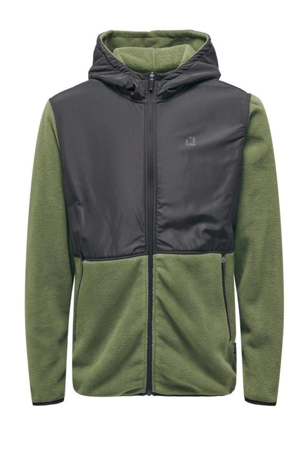 ONLY&SONS 22026190 ON FERMUARLI 2 PARCALI KAPUSONLU POLAR SWEAT