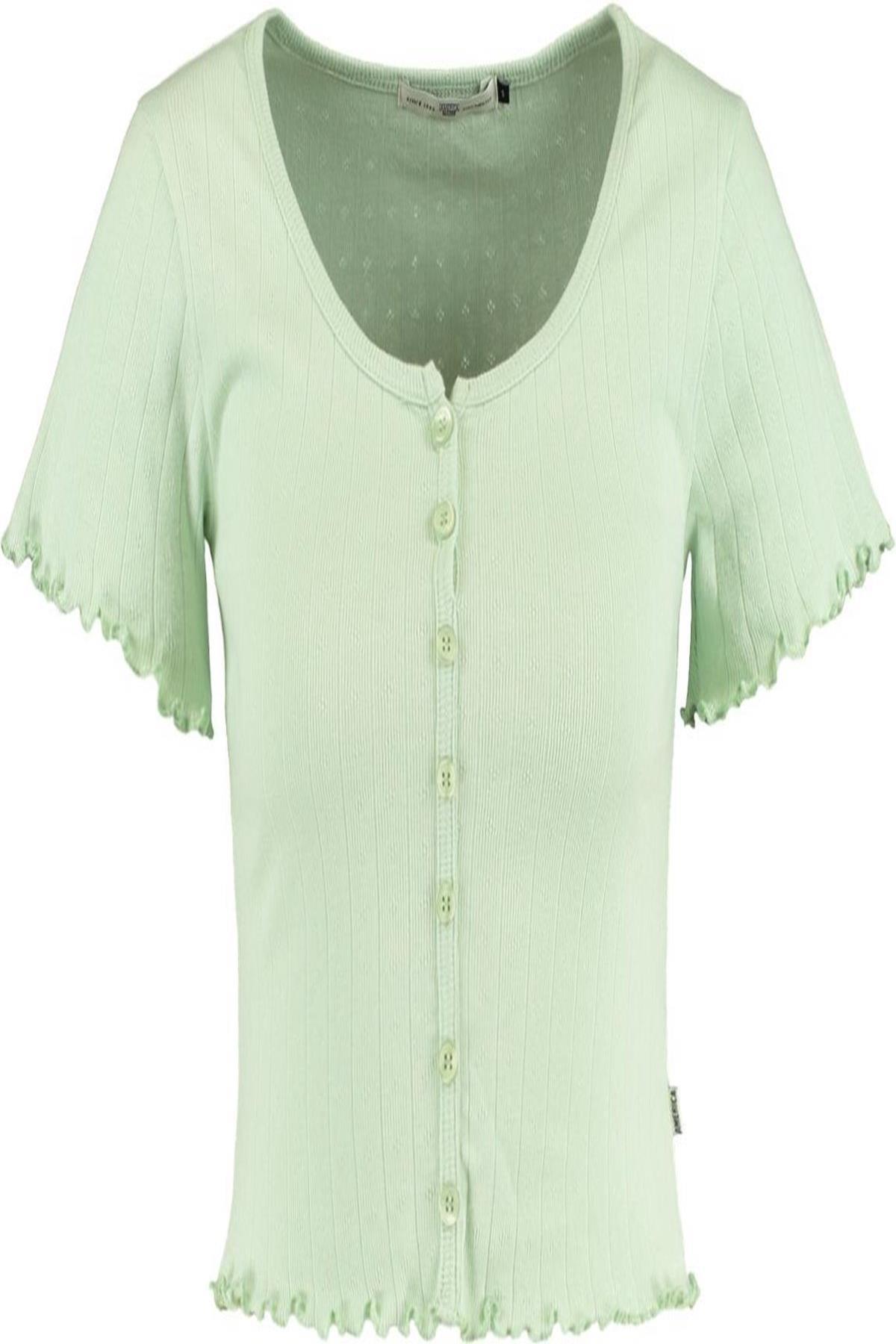 ORG MARKA  EEMIE KOL ETEK UCU FIRFIRLI 7 DUGME KISA KOL BODY