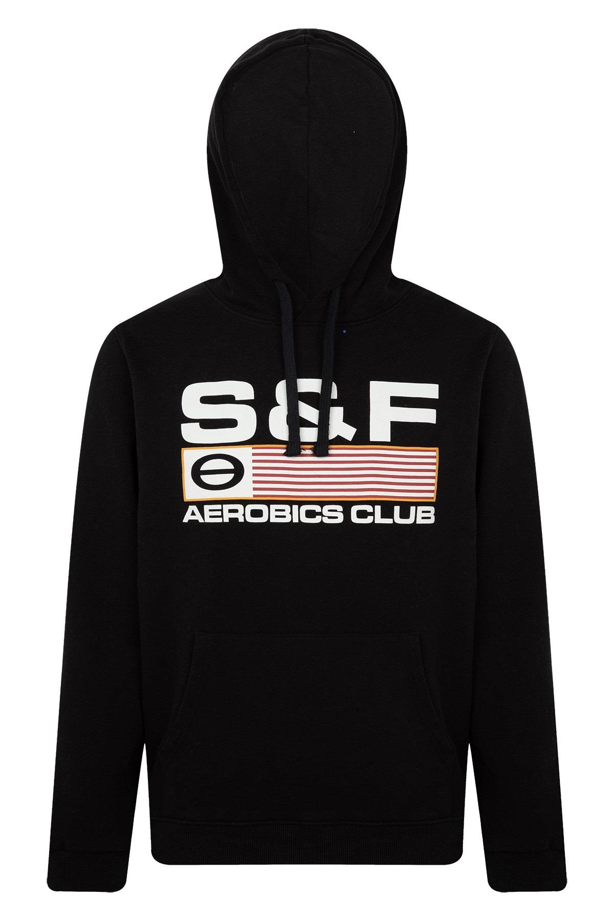 SUPERFLY 23159 S&F AEROBICS CLUB BASKI KANGURU CEP KAPSONLU  SWEATSHIRT