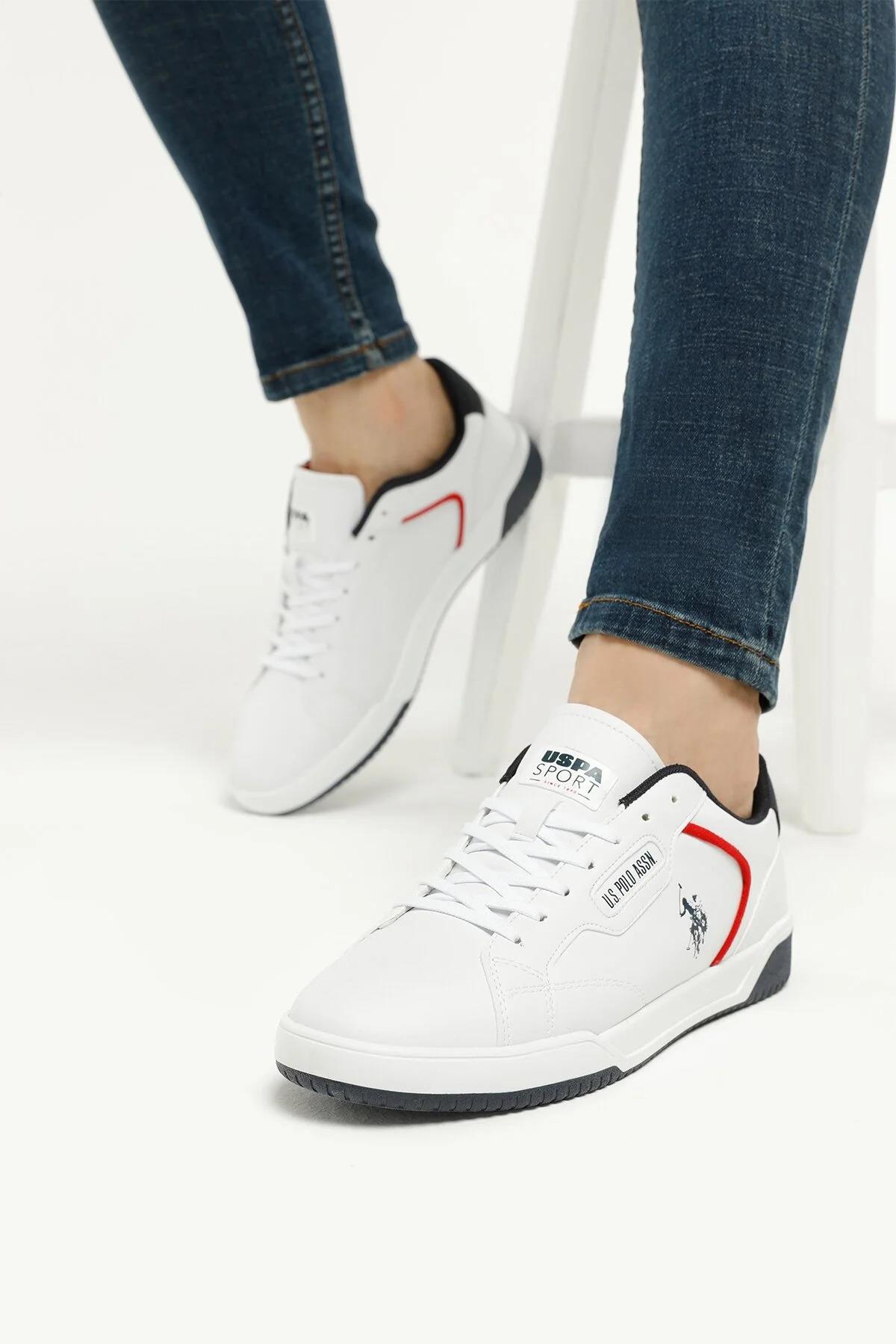 U.S POLO 2W PLANCK 2PR YANLARI FLOKLU SERIT BAGCIKLI SPOR AYAKKABI