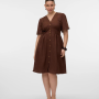 VERO MODA 10304133 V YAKA ONU DUGMELI BEL LASTIK GORONOMLU KISA KOL ELBISE VERO MODA 10304133 V YAKA ONU DUGMELI BEL LASTIK GORONOMLU KISA KOL ELBISE