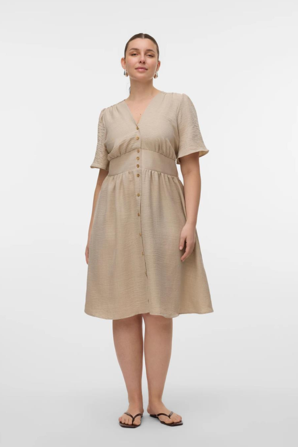 VERO MODA 10337076 V YAKA BATTAL ONU DUGMELI BEL LASTIK GORONOMLU KIS AKOL ELBISE TSHIRT VERO MODA 10337076 V YAKA BATTAL ONU DUGMELI BEL LASTIK GORONOMLU KIS AKOL ELBISE TSHIRT