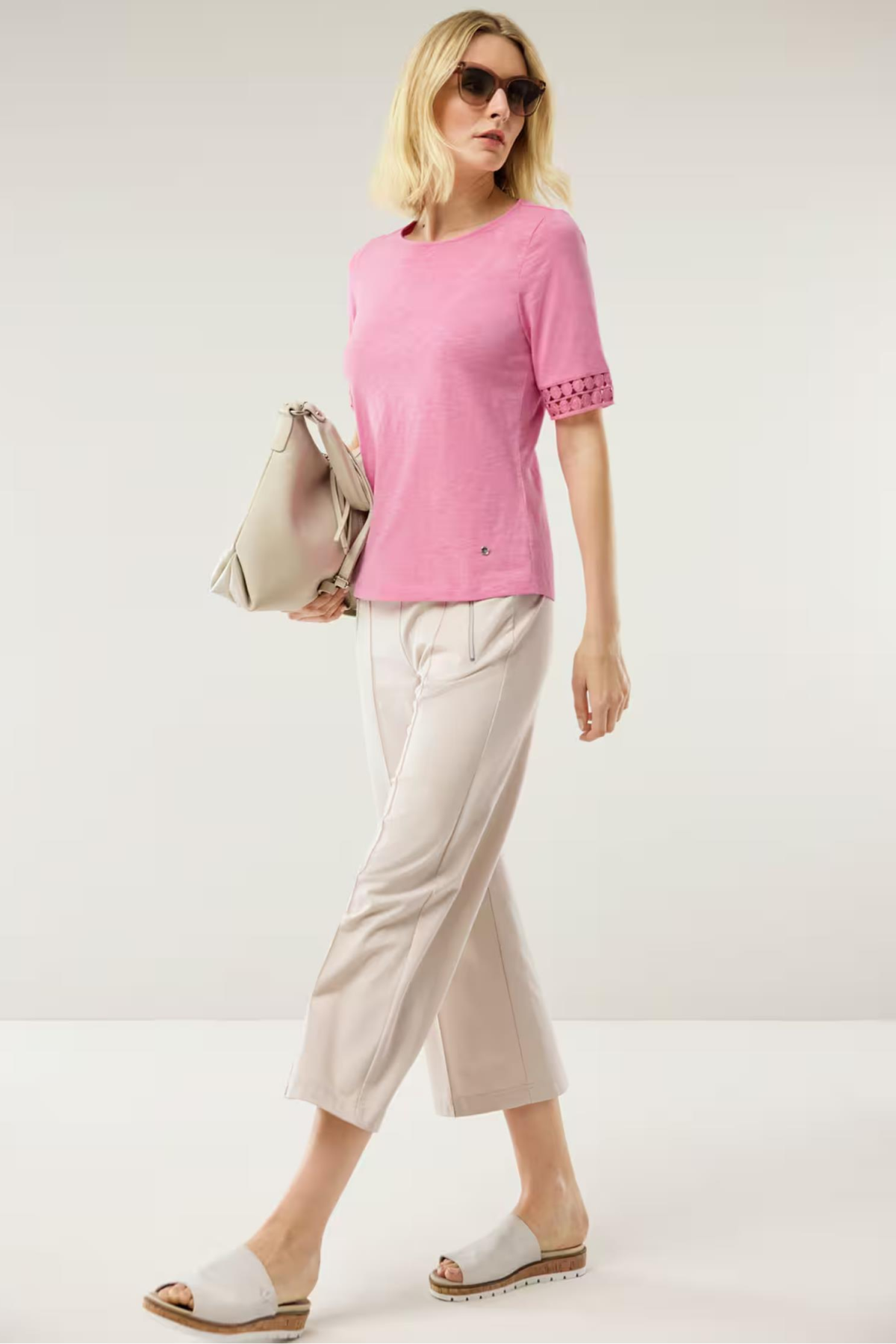 WALBUSCH 43-5957 / 890.947 / 280 ACIK YAKA KOL UCU DANTEL DIKISLI KISA KOL TSH